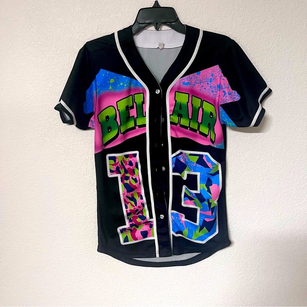 90’s themed button up shirt.